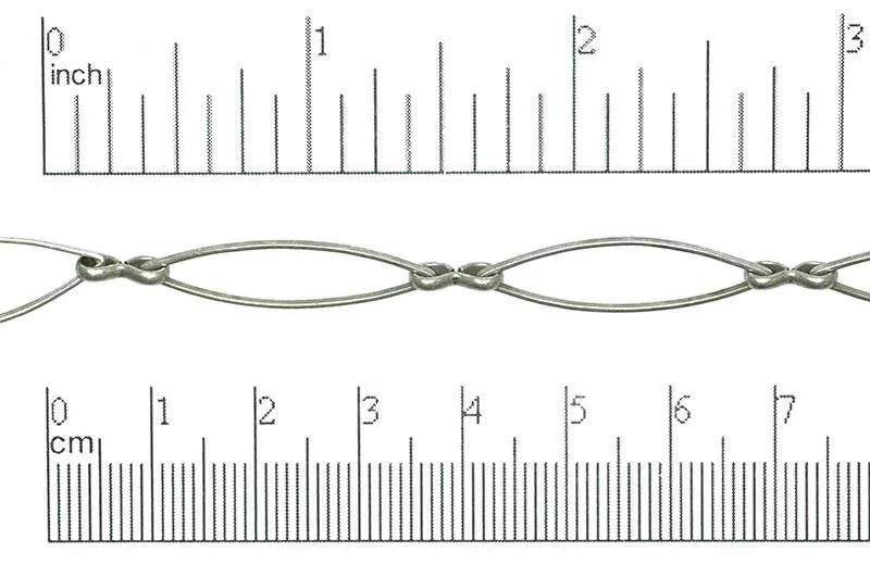 27mm x 8.7mm Oval Eye Link Chain - Made of Brass - Sold by the Foot - Ch-319