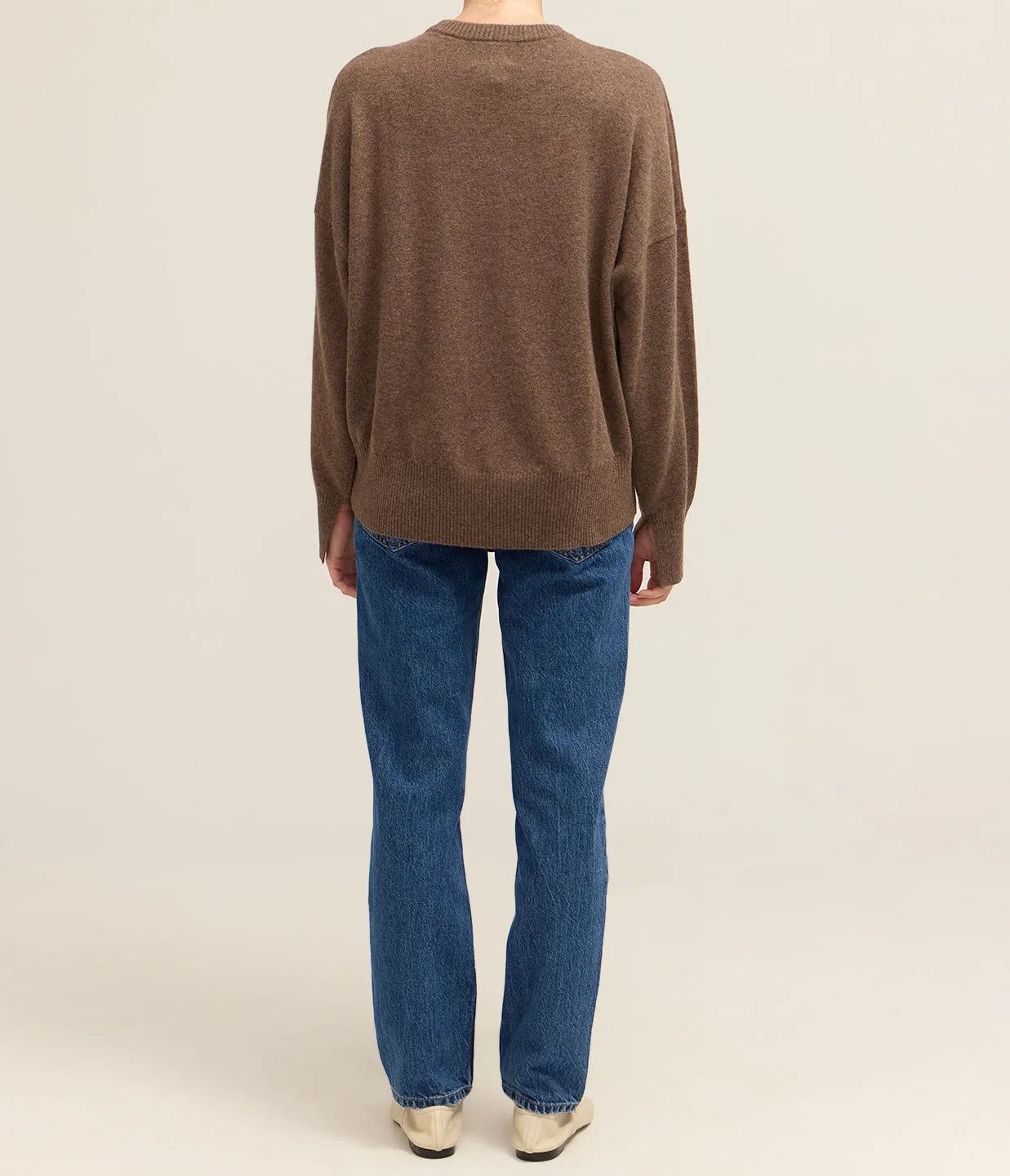 Anaa Cashmere Sweater in Wood