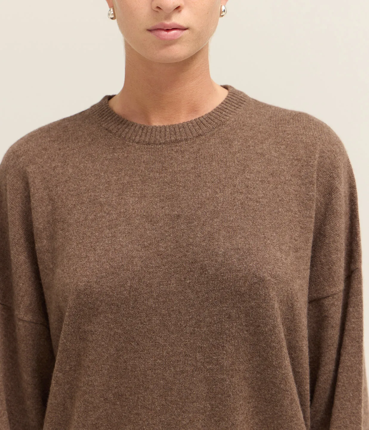 Anaa Cashmere Sweater in Wood