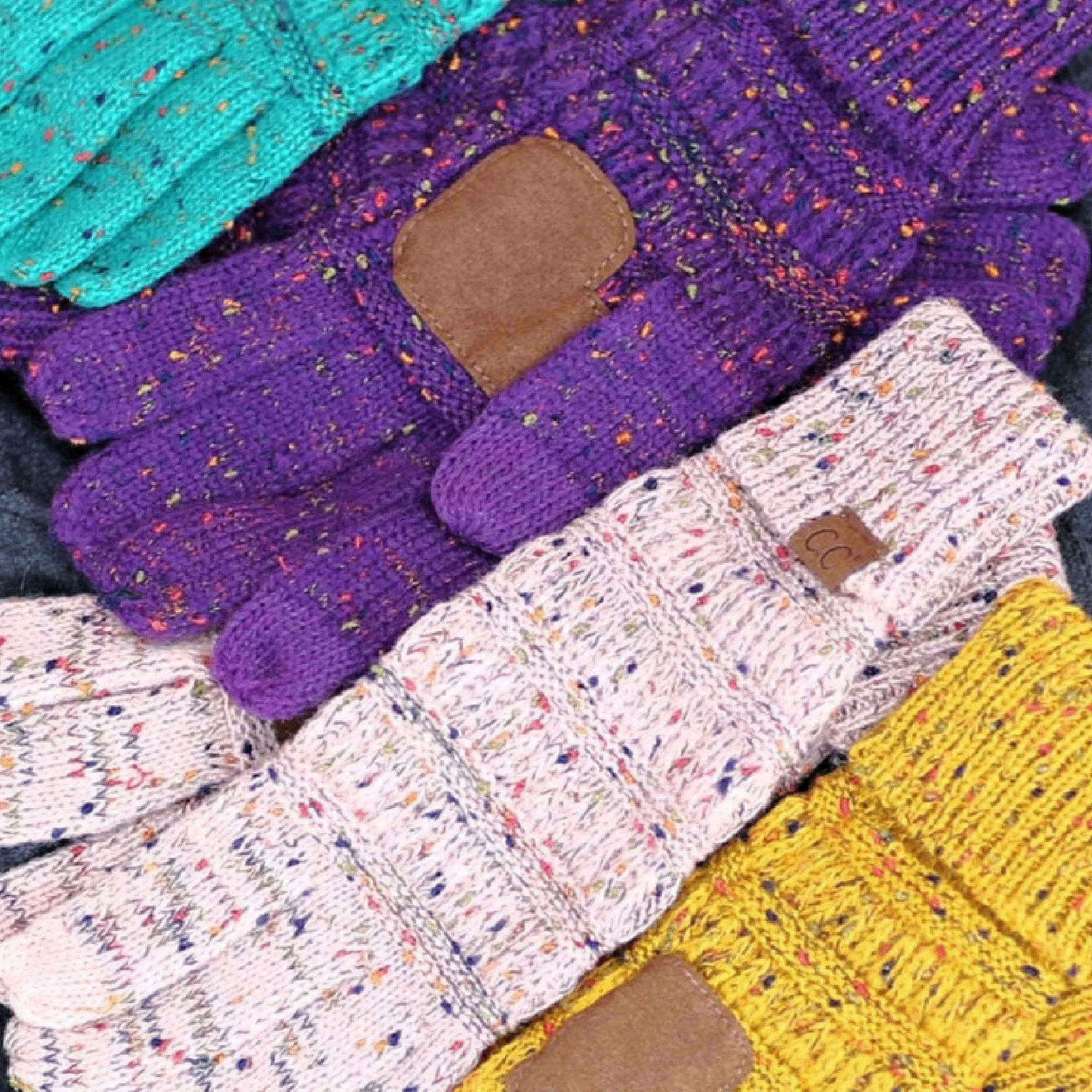 CC Cozy Confetti Tech Screen Touch Gloves