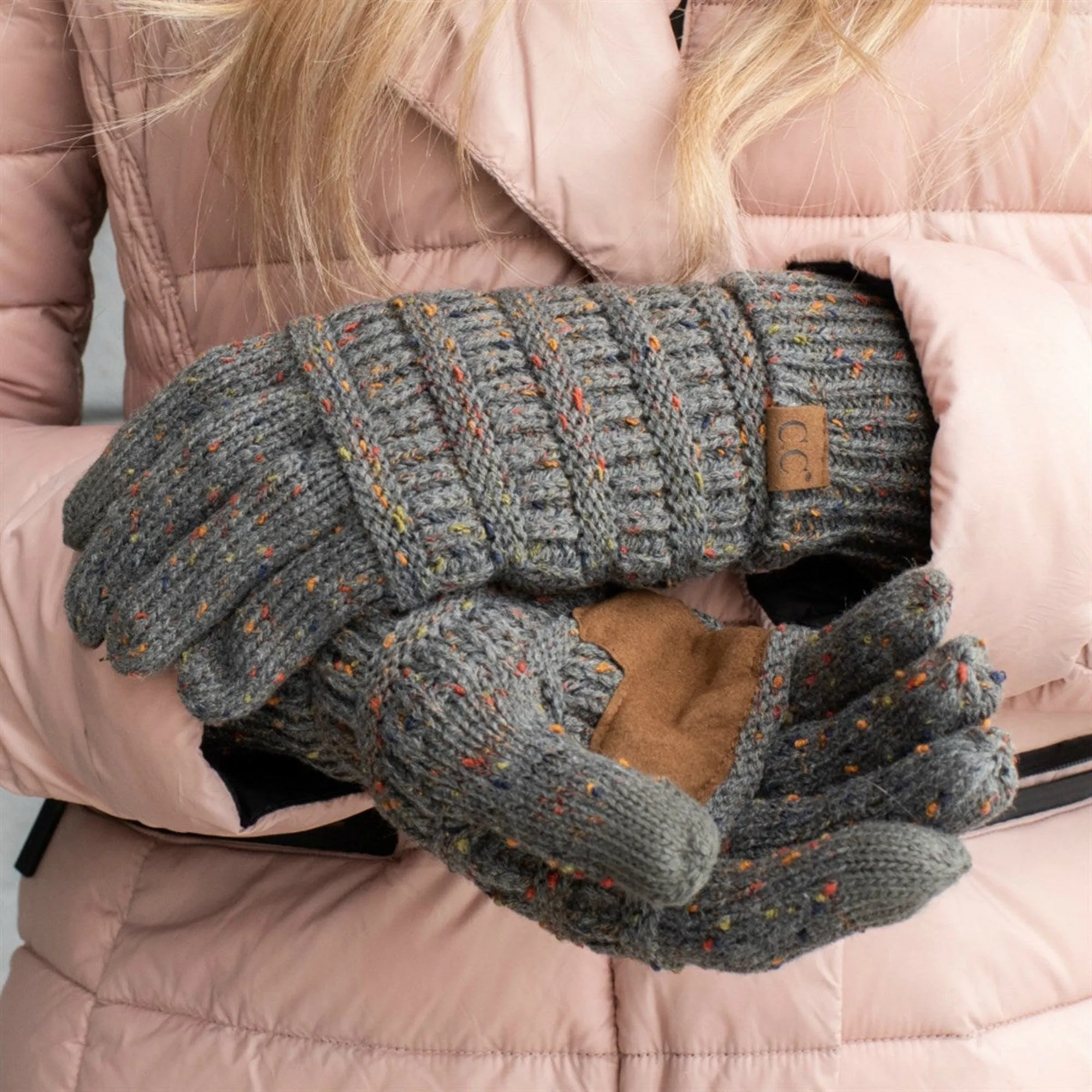 CC Cozy Confetti Tech Screen Touch Gloves