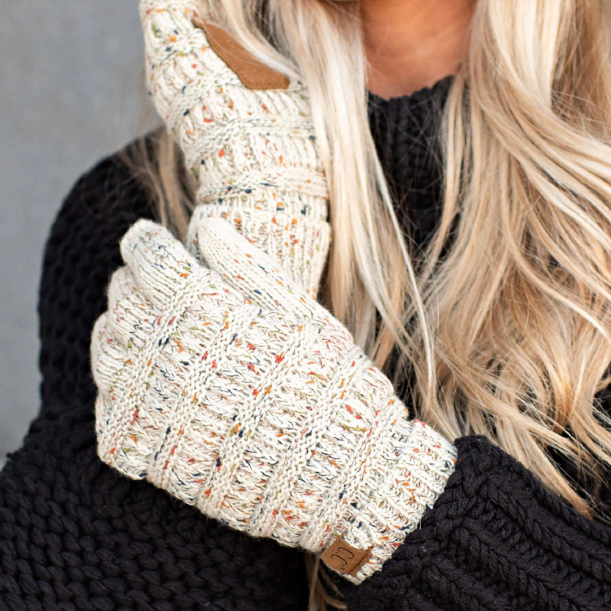 CC Cozy Confetti Tech Screen Touch Gloves