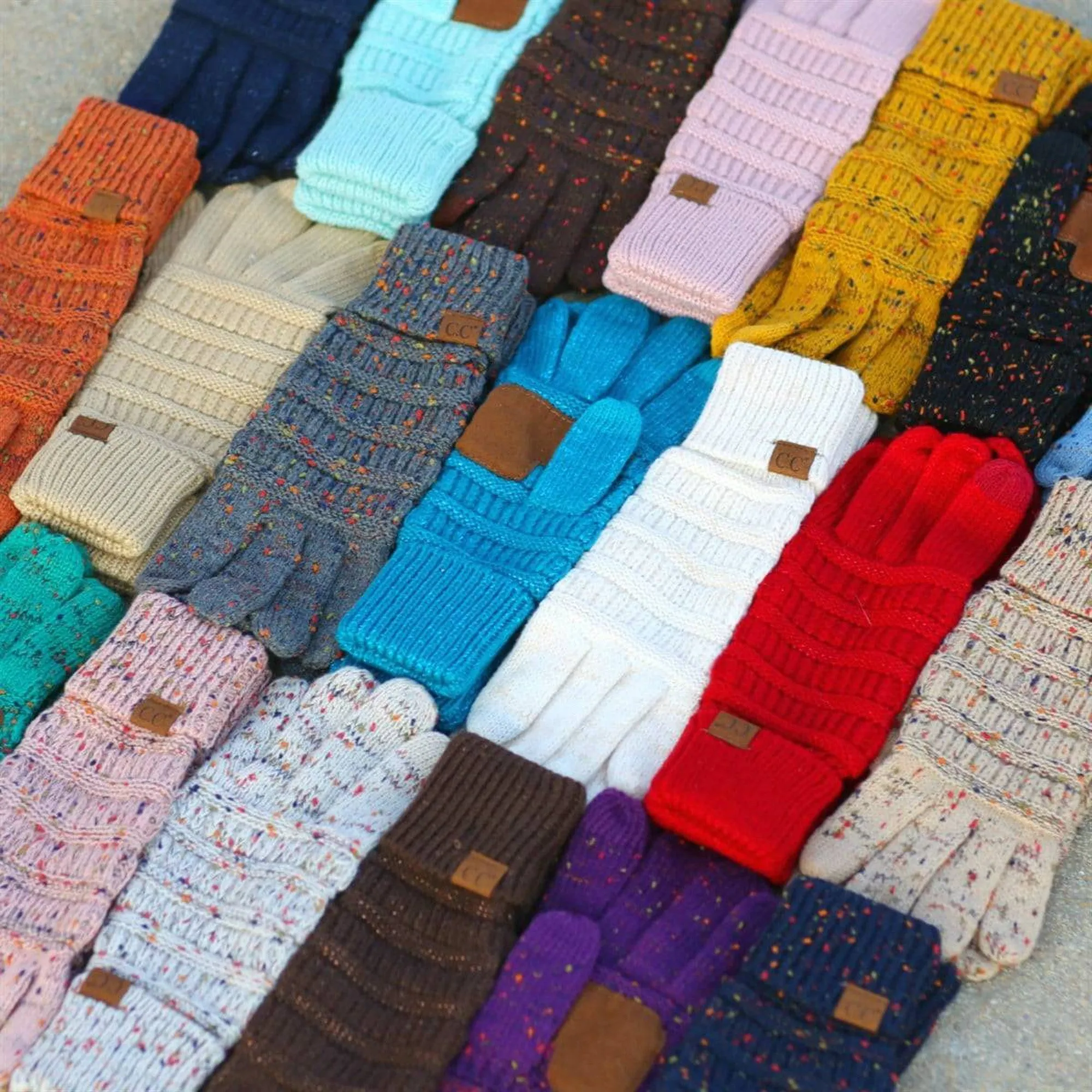 CC Cozy Confetti Tech Screen Touch Gloves