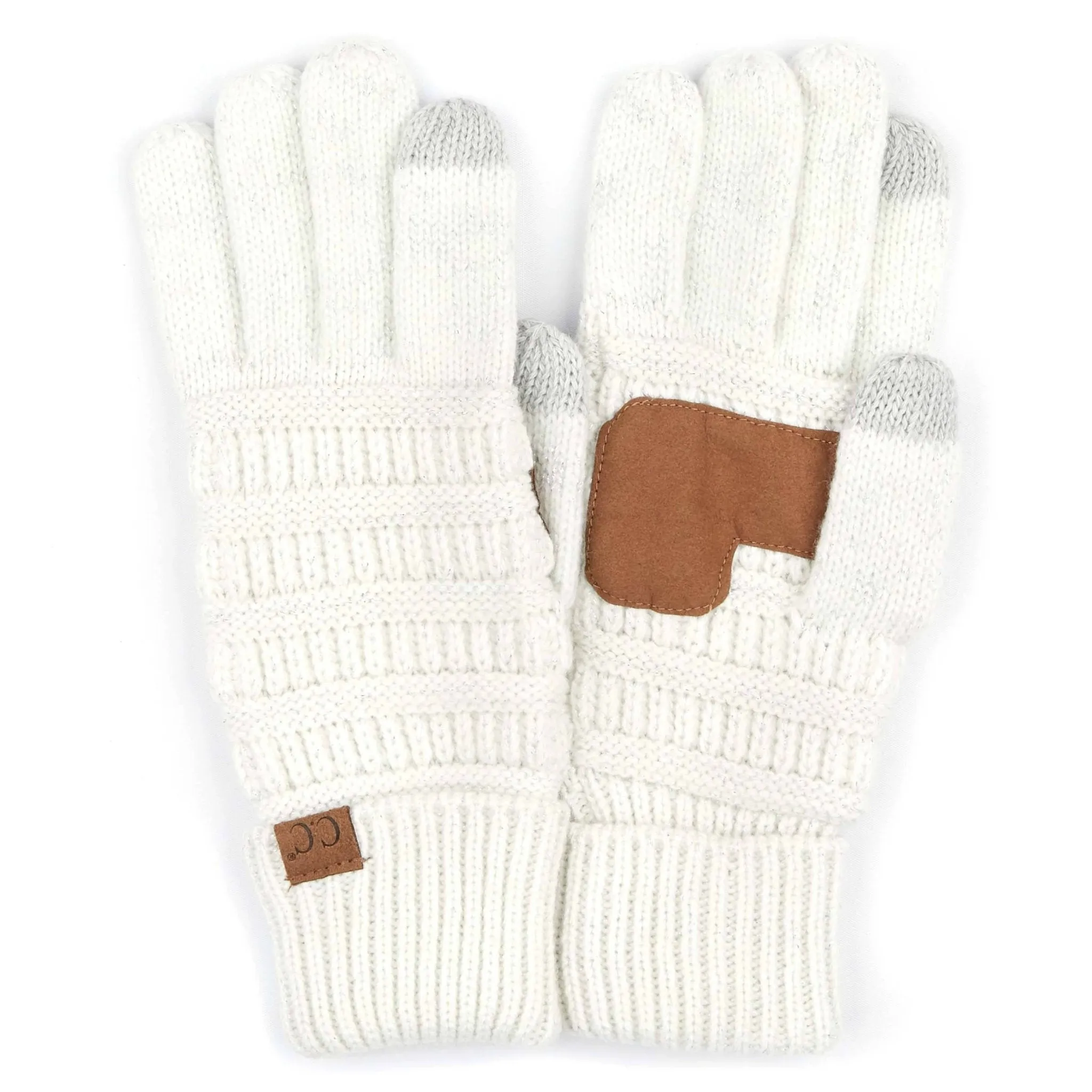 CC Cozy Metallic Tech Screen Gloves