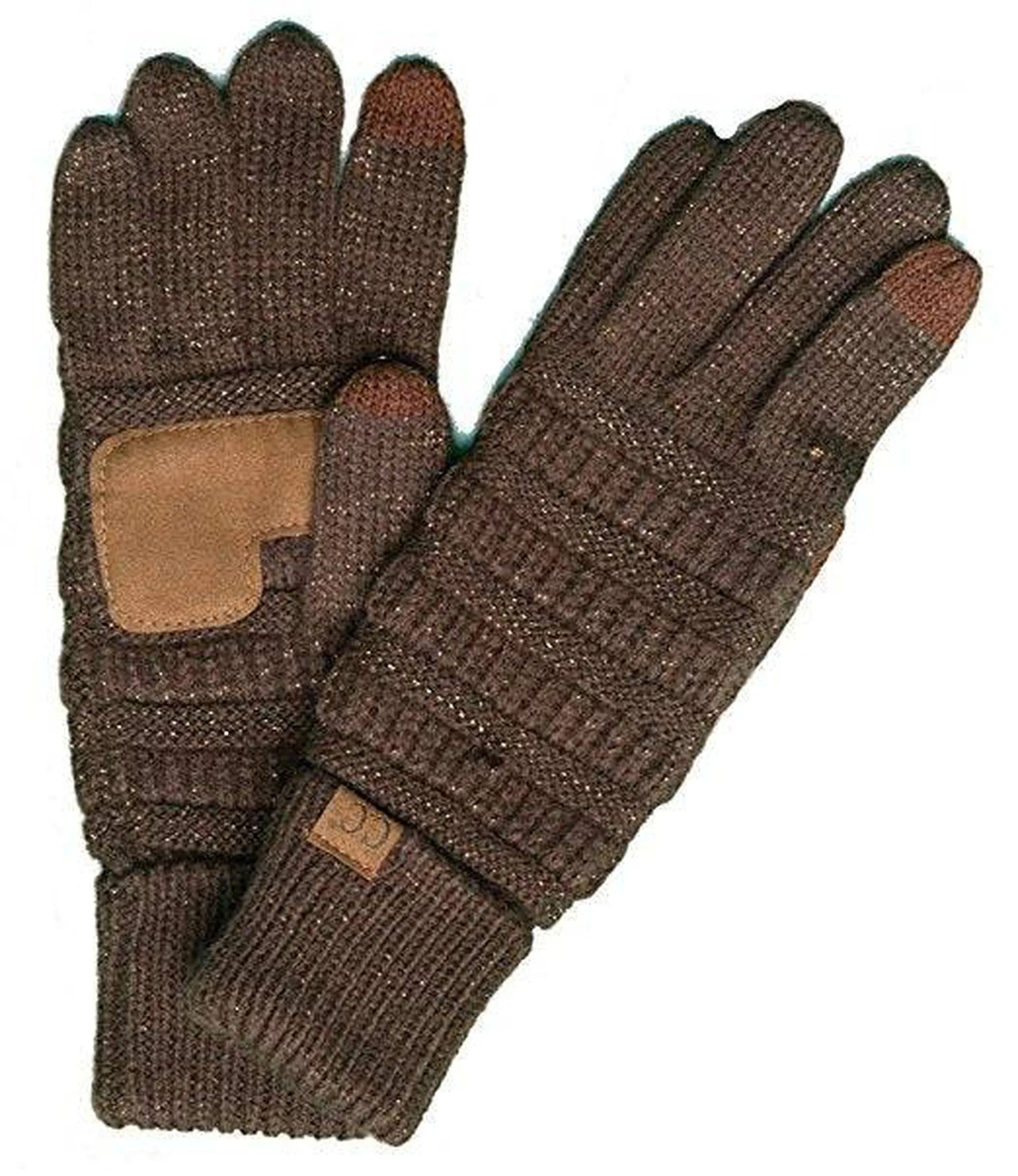 CC Cozy Metallic Tech Screen Gloves