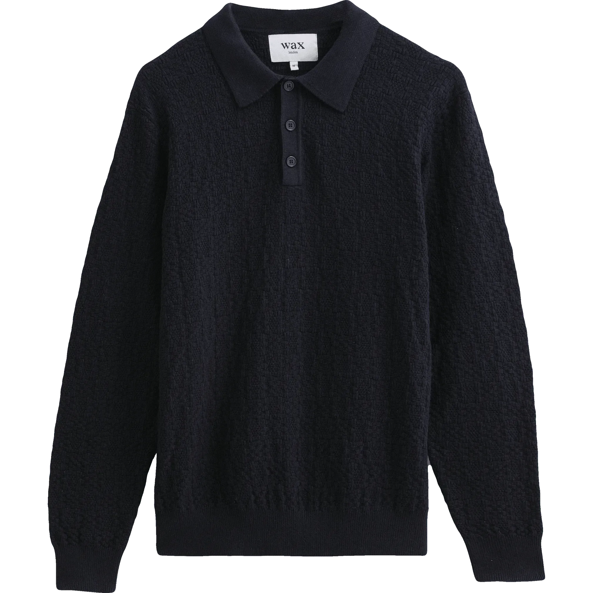 Check Stitch Oban Polo - Dark Navy