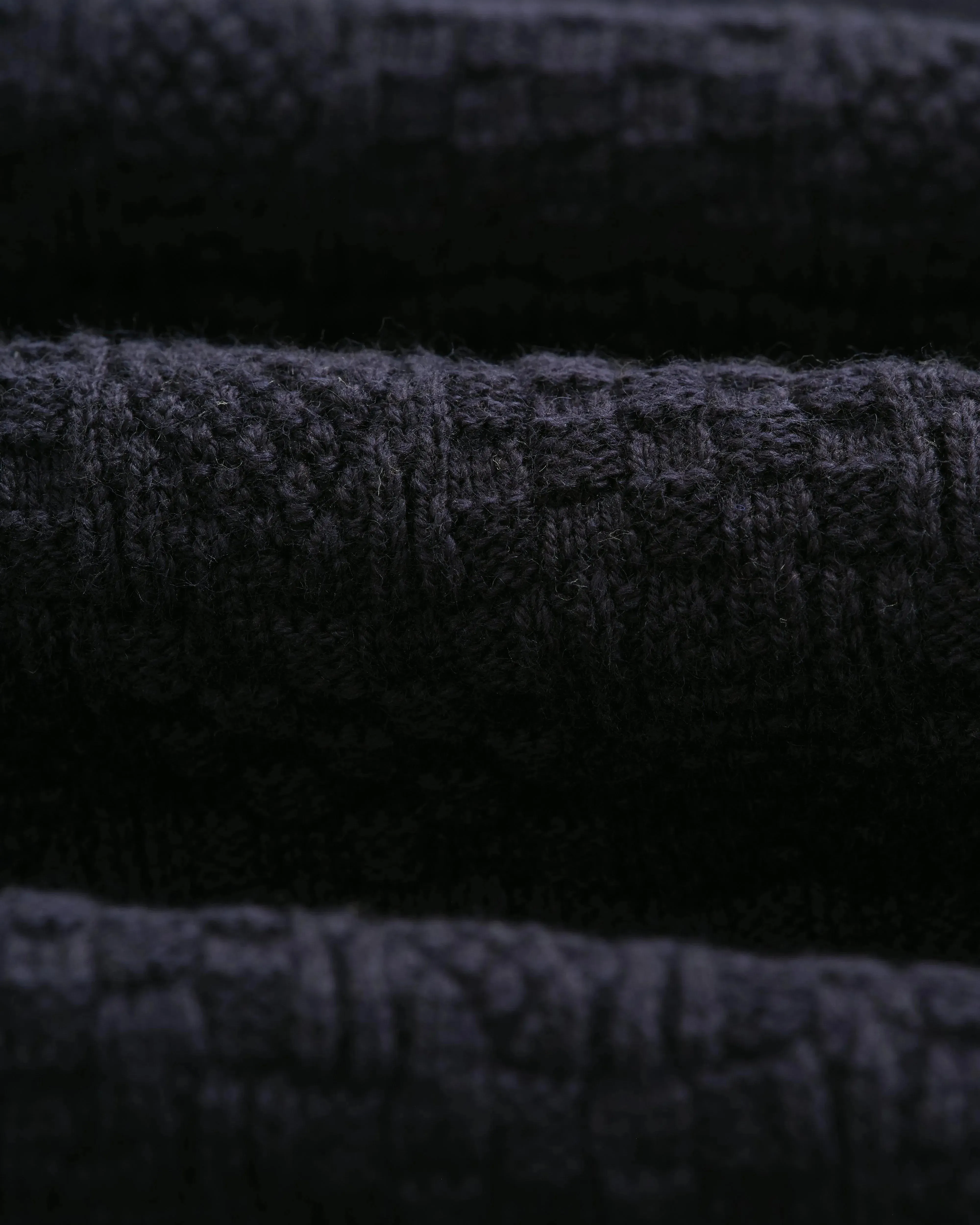 Check Stitch Oban Polo - Dark Navy