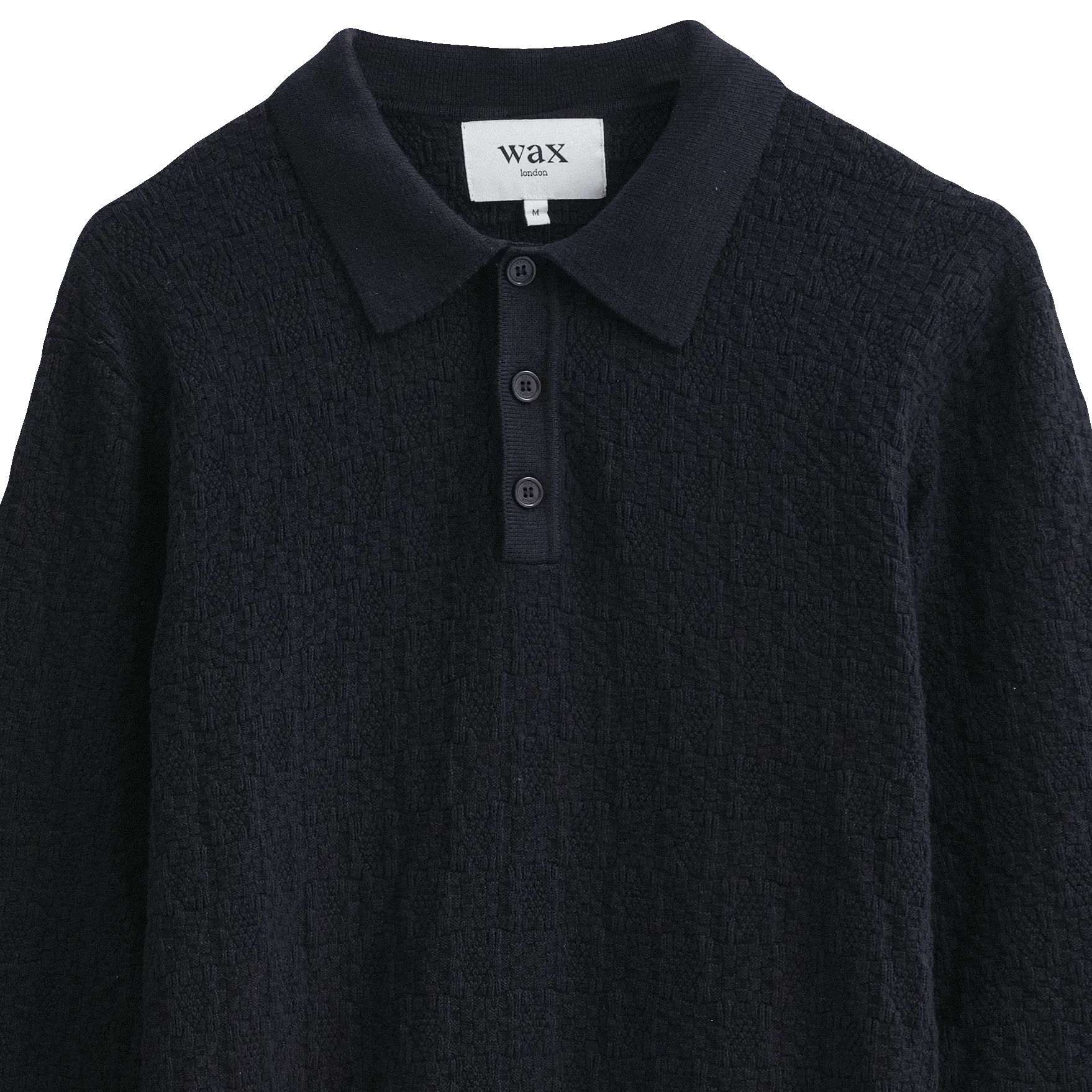 Check Stitch Oban Polo - Dark Navy