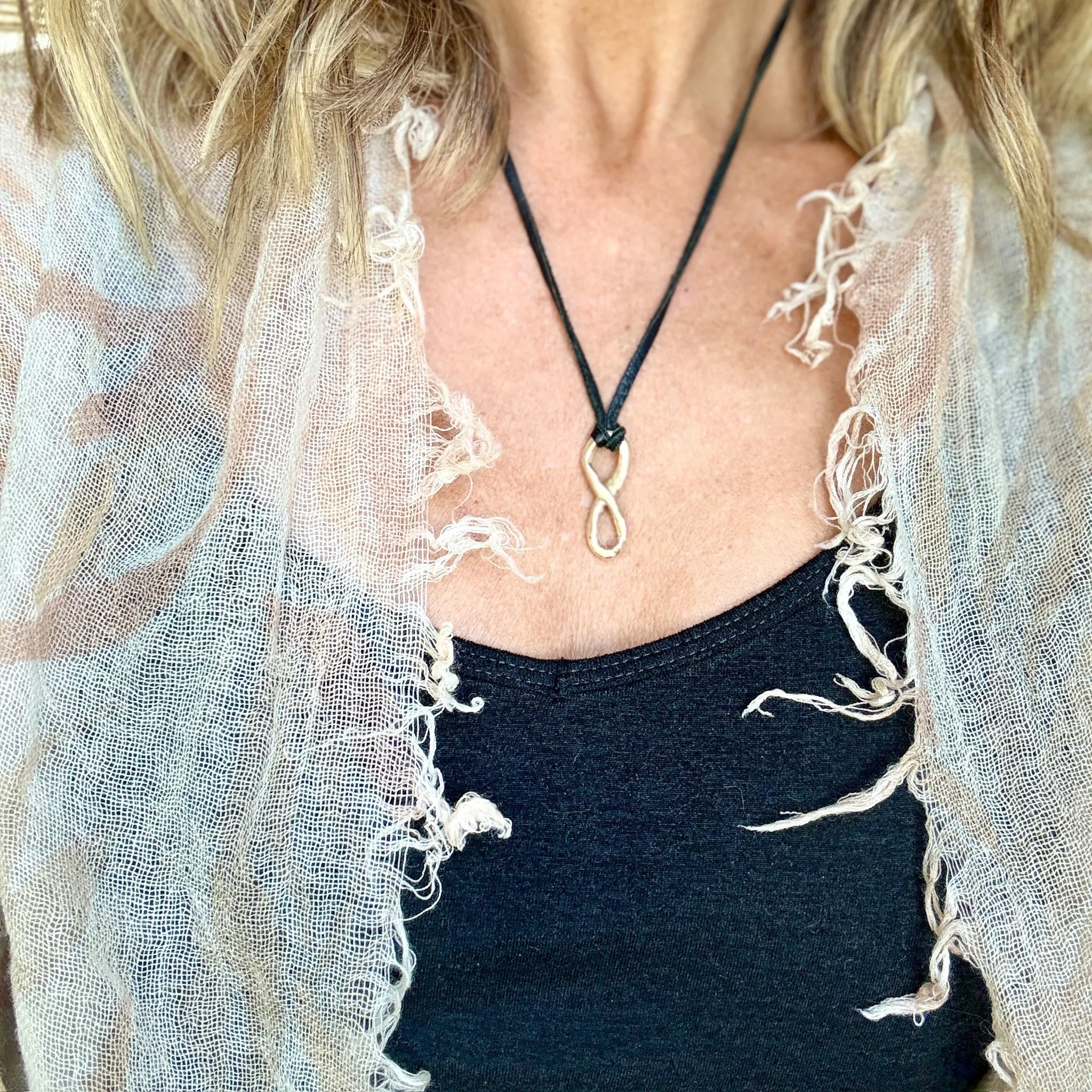 Cherished Charms on Leather Cord