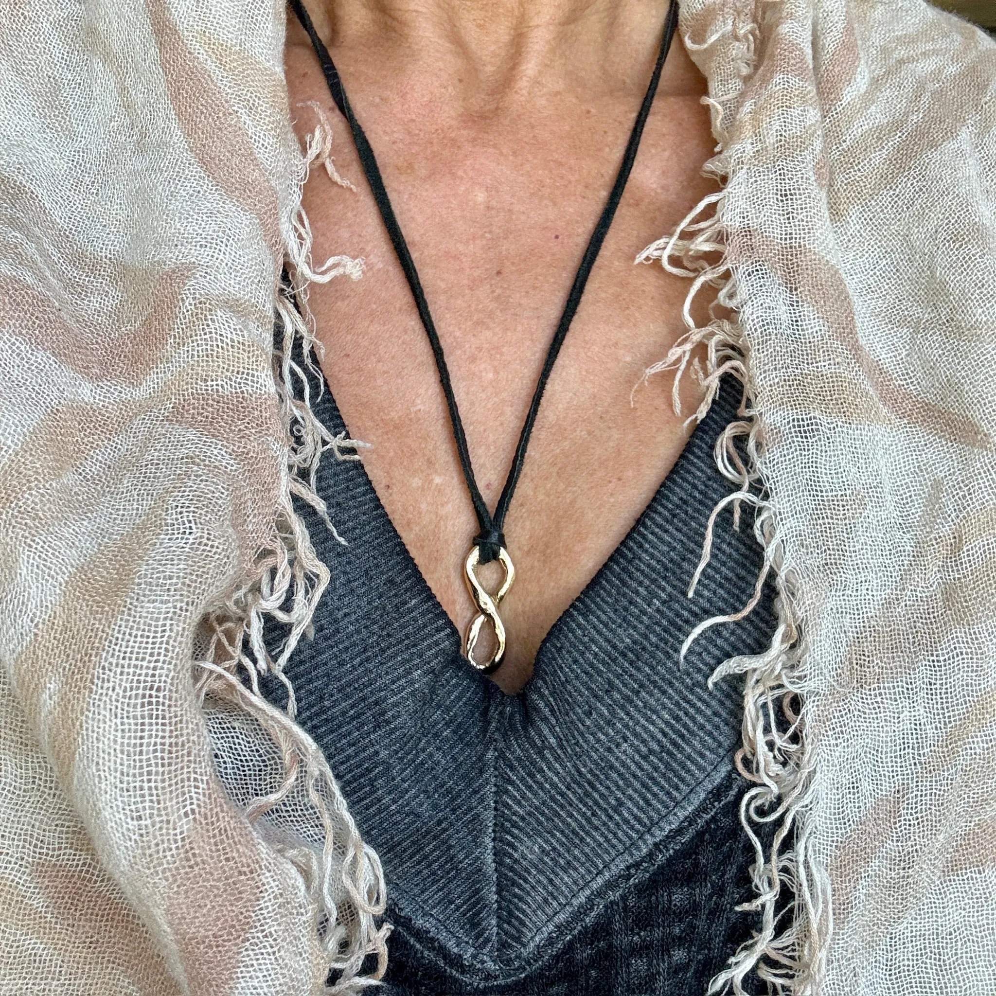 Cherished Charms on Leather Cord