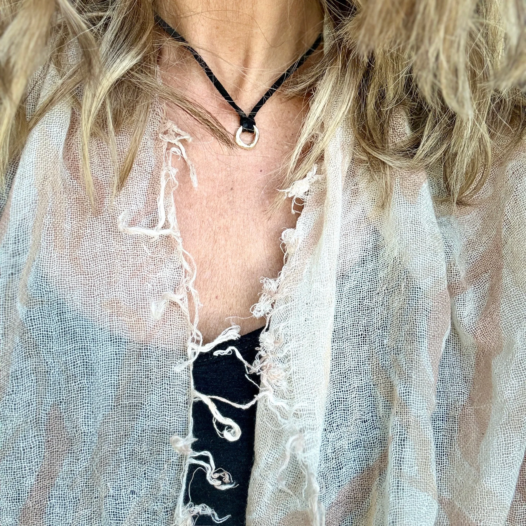 Cherished Charms on Leather Cord