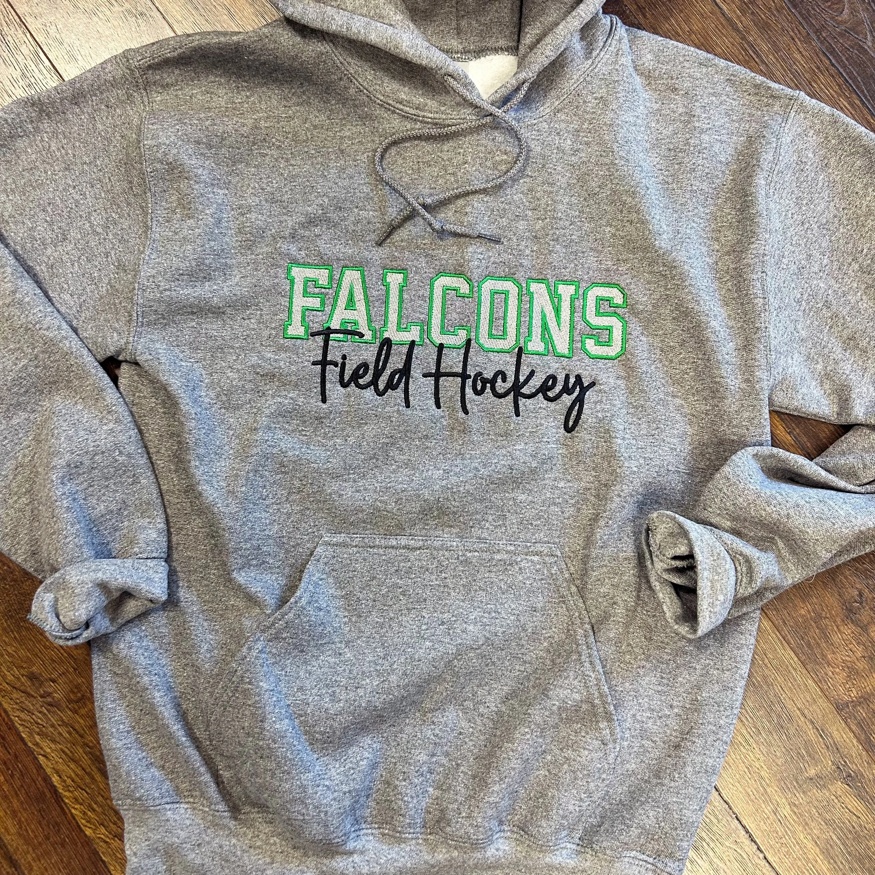 Custom Field Hockey Team Mascot Hooded Sweatshirt
