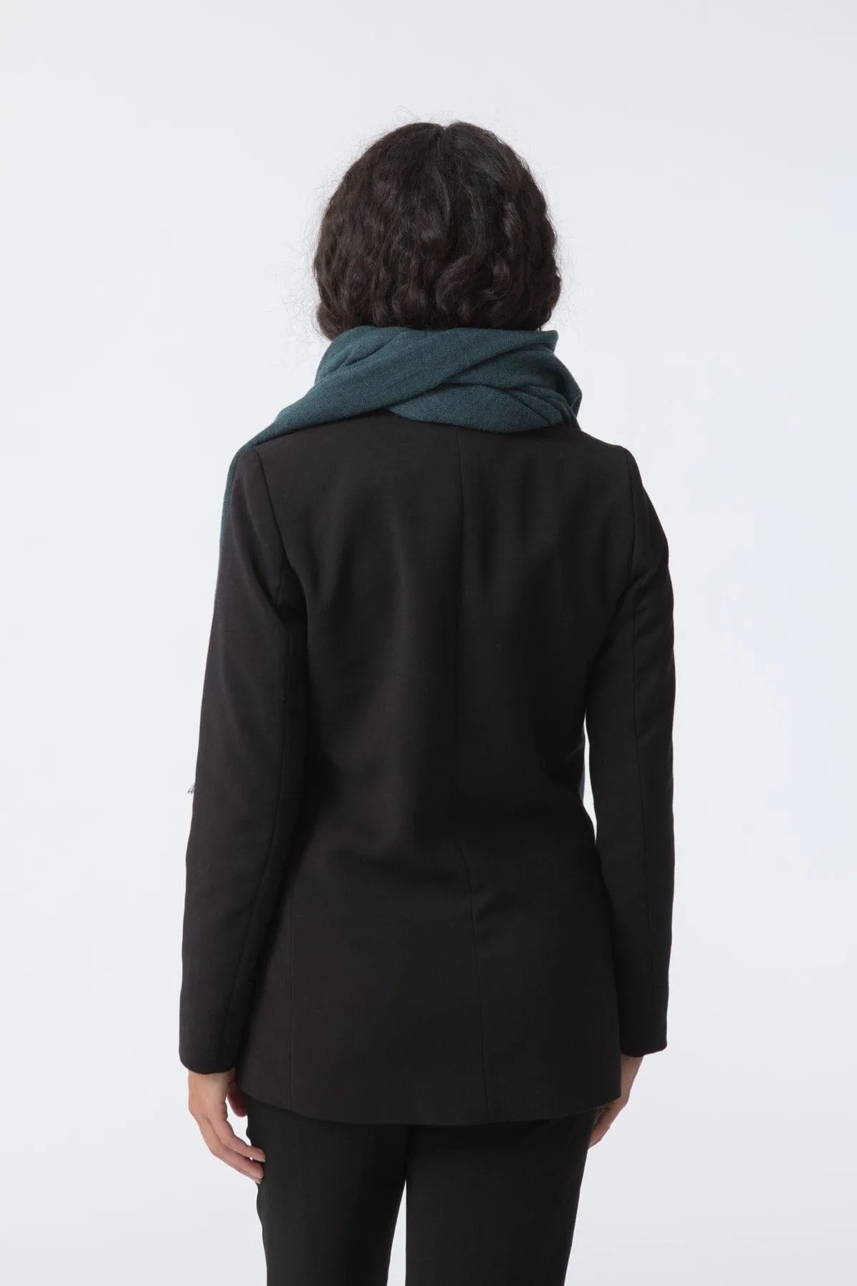 Dinadi Merino Woven Scarf - Dragonfly Green