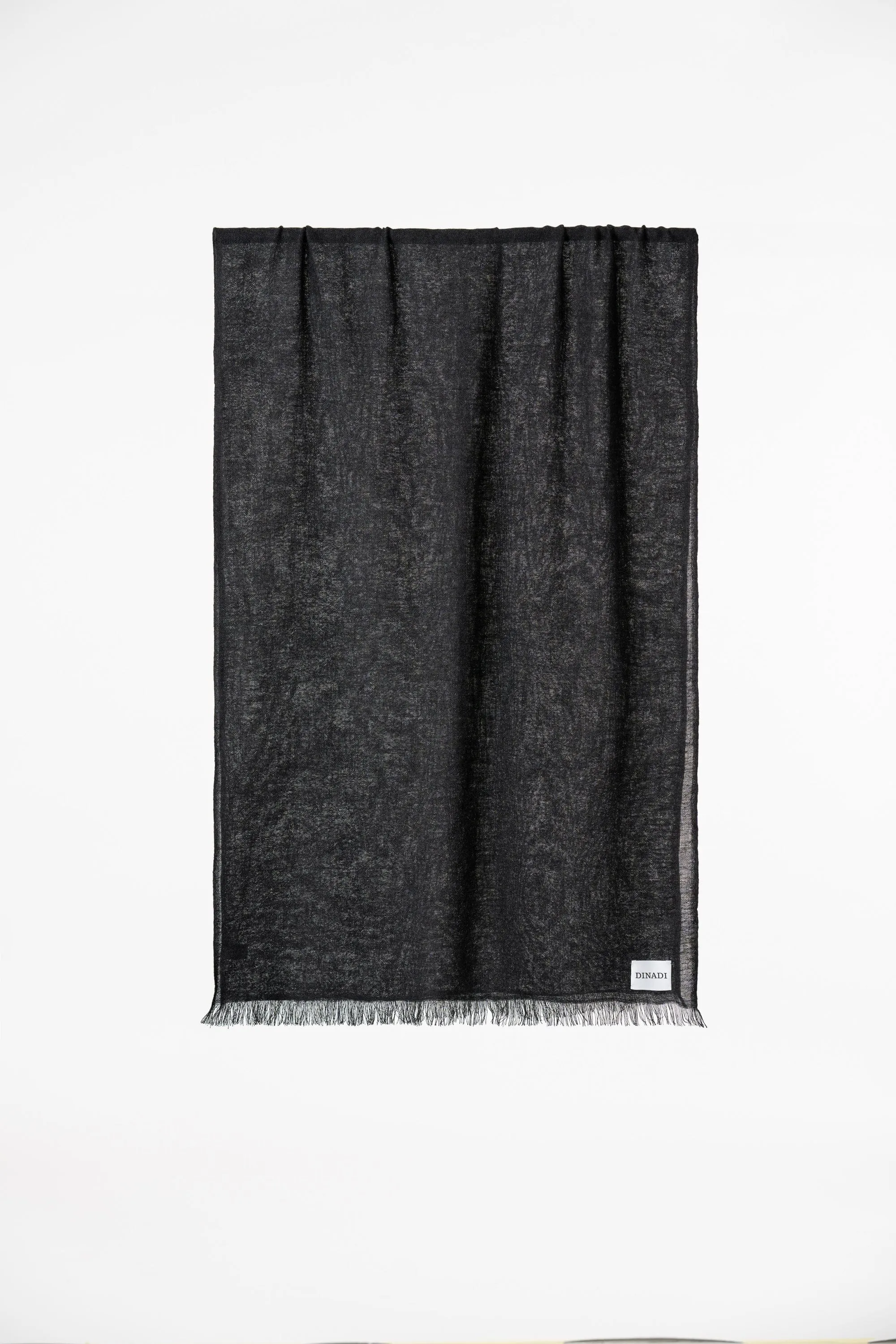 Dinadi Merino Woven Scarf - Onyx Grey