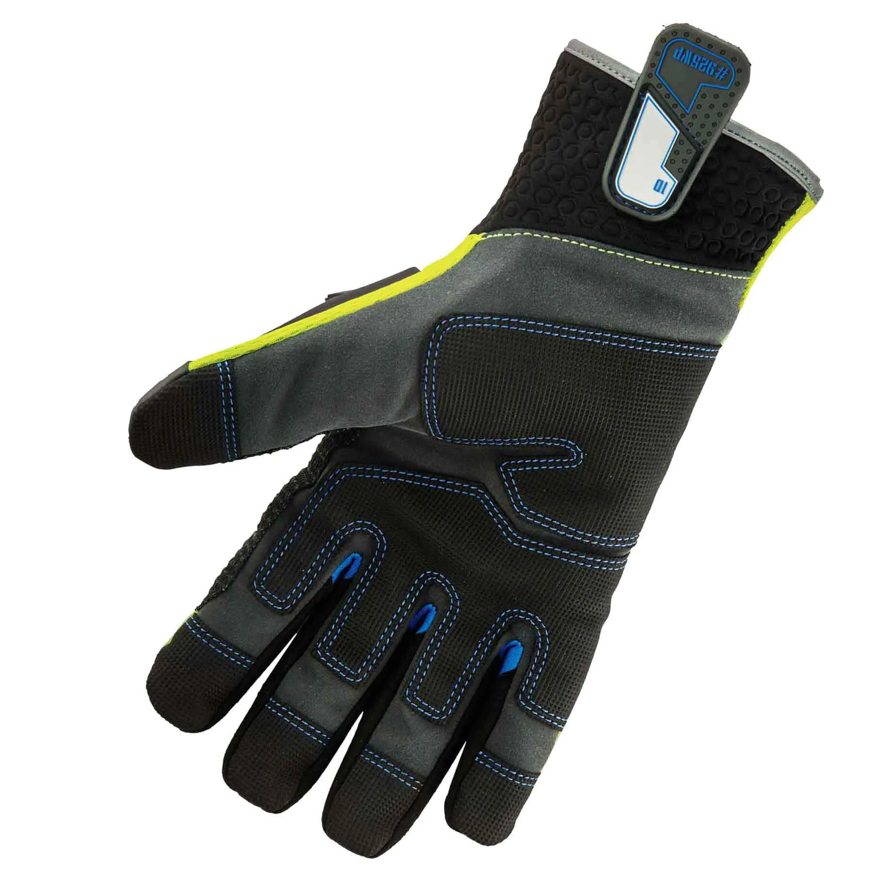 Ergodyne 18102 ProFlex 925WP Dorsal Impact-Reducing   Thermal WP Gloves, Small, HV Lime