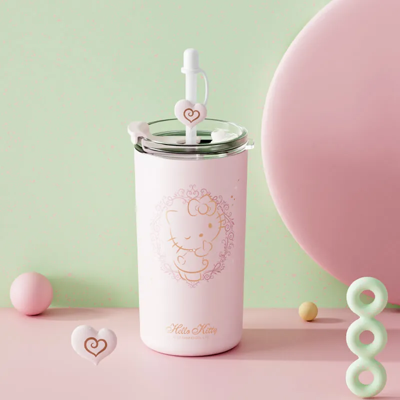 Hello Kitty Thermos Tumbler With Straw 460ml