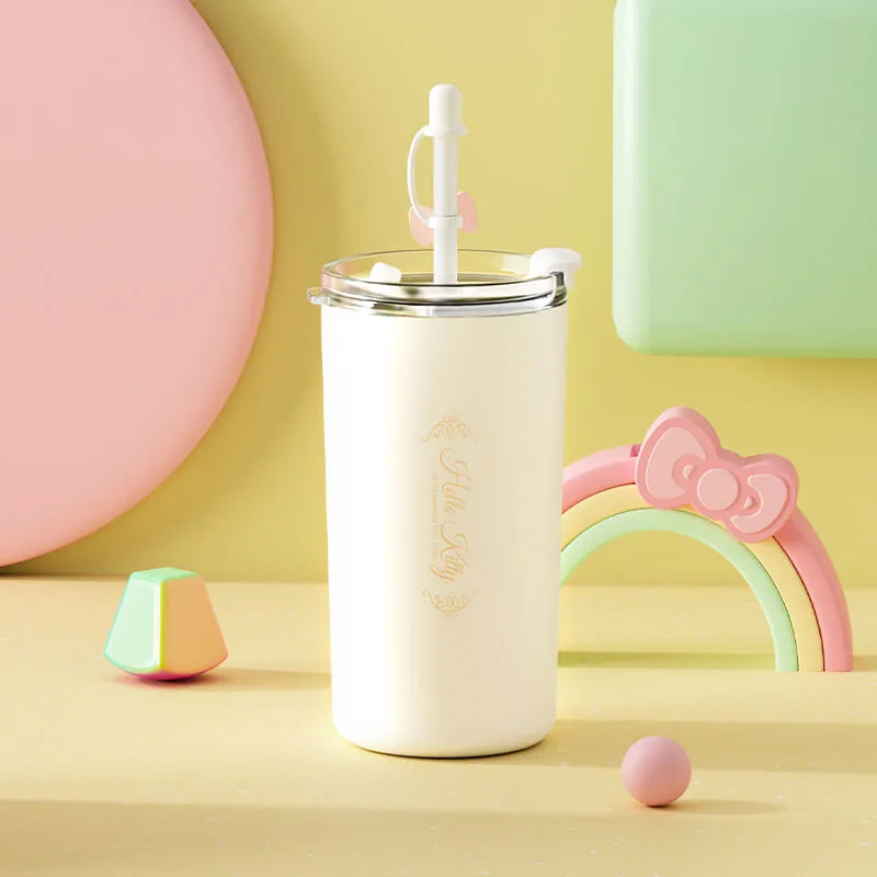 Hello Kitty Thermos Tumbler With Straw 460ml