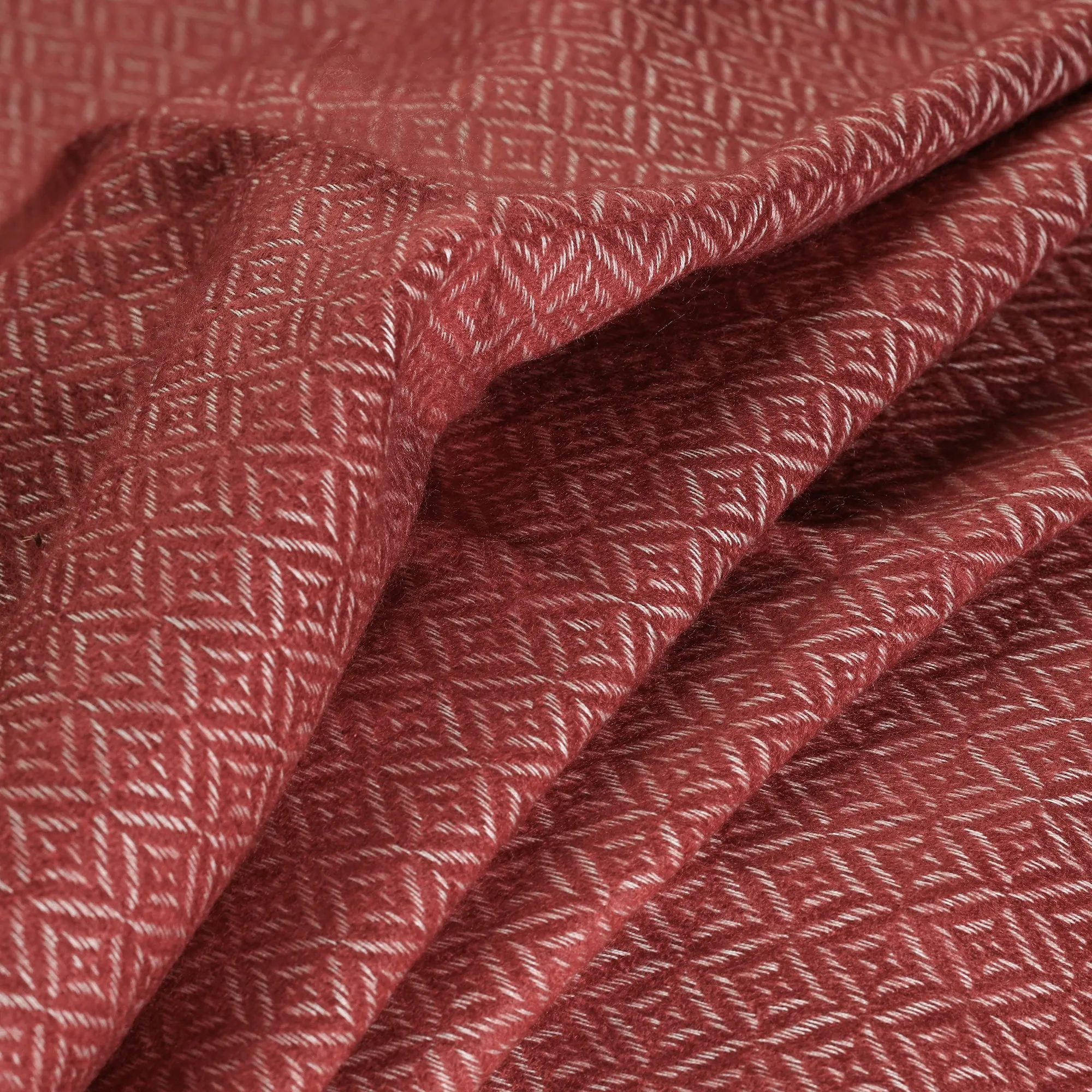 Maroon - Acrylic Fine Wool Fabric 06