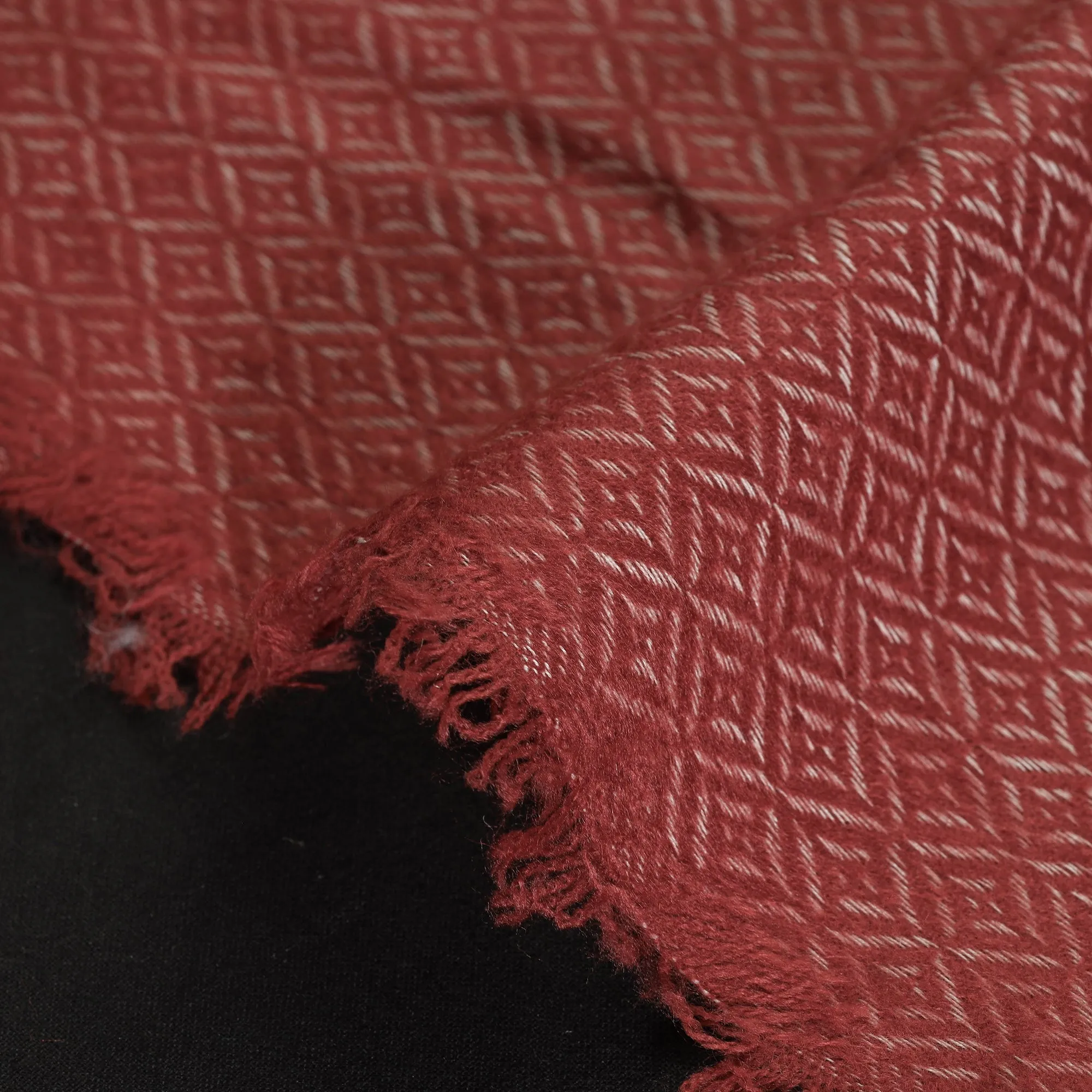 Maroon - Acrylic Fine Wool Fabric 06